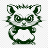 Wild animal possum illustration in vector format.