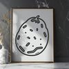 Vector Potato Artwork Free to Download A digital illustration of a potato in vector format, suitable for various applications.