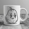 Beautiful Potato Clip Art for Cricut and Laser Cutters A high-quality vector image of a potato, ideal for printing or cutting with a Cricut or laser cutter.