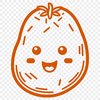 A simple vector illustration of a potato, ideal for graphic design and digital art projects.