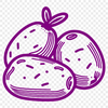 A high-quality digital illustration of a potato in vector format.
