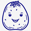 Stylized Vegetable Illustration A stylized illustration of a potato, suitable for use as vector art in various design projects.