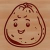 Spud Illustration A stylized illustration of a potato, suitable for digital design projects.