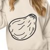 A Delicious SVG Graphic A detailed graphic representation of a potato suitable for various applications such as clip art or template design.