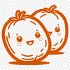 A stylized illustration of a potato, suitable for vector graphics design.