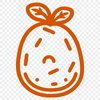Simple Potato Design for Printing and Digital Use A simple illustration of a potato, ideal for printing or digital use as a vector graphic.