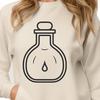 Creative Potion Bottle Stencil - Free SVG