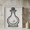 Creative Potion Bottle - Gothic DXF