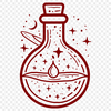 Beautiful Potion Bottle - For Vinyl Project