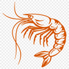 Free Beautiful Prawn Vector Craft File