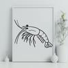 Beautiful Shrimp - SVG Format