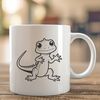 Fun Reptile Vector Graphic A colorful lizard illustration, ideal for vector design projects.
