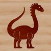 Vintage Dino Art Design A prehistoric dino illustration made from vector art.