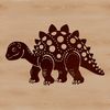 A high-quality digital graphic of a young dinosaur, suitable for cutting or laser engraving projects.