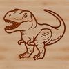 A colorful vector design of a happy dinosaur, suitable for personal or commercial use.