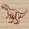 A prehistoric dino illustration in vector format, suitable for cutting machine and laser cutter designs.