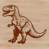 Mighty T Rex Vector Design A detailed vector design of a mighty t rex dinosaur, suitable for various uses.