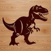 T Rex Illustration Illustrative image of a Tyrannosaurus Rex dinosaur from prehistoric times.