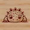 Vector Dino Graphic Design A prehistoric dino illustrated in vector art.