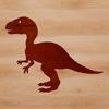 A prehistoric baby dino illustrated in vector art style.