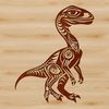 Beautiful 2D Dinosaur Stencil Template Colorful 2D dinosaur clip art design suitable for cutting machines and laser cutters.