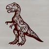 A digital representation of a dinosaur from the ancient era, designed as a scalable SVG image.