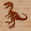 Dino Graphics Illustration SVG File A prehistoric dino illustration created as an SVG file.