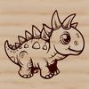 Dinosaur SVG clip art design element for cutting machines or digital projects.