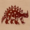Detailed SVG art of a dinosaur from the ancient era.