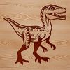 A dinosaur SVG clip art design suitable for cutting machines like Cricut.