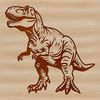 Dino Delightful SVG Illustration A high-quality digital illustration of a t rex dinosaur, suitable for cutting and stenciling projects.