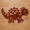 A prehistoric baby dino in vector design format.