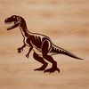 A prehistoric dinosaur illustration in vector format, suitable for cutting machines like Cricut or laser cutters.