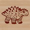 Baby Ankylosaurus Vector Art Design An illustration of a prehistoric Ankylosaurus baby dinosaur in vector format.