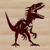 Illustration of a prehistoric dinosaur in SVG format.