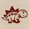 Small Dinosaur SVG Clip Art Design SVG clip art of a small dinosaur with prehistoric features.