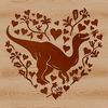 Beautiful Ornate Dinosaur Clip Art A prehistoric dinosaur illustration with ornate details, suitable for use in design projects.