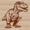 A detailed illustration of a dinosaur suitable for commercial or personal projects requiring SVG graphics.