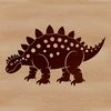 Beautiful Prehistoric Dinosaur Vector Design for Download A prehistoric dino illustration in vector format, suitable for cutting machines and laser cutters.