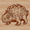 Prehistoric Beast Clip Art A detailed dinosaur clip art design featuring a large carnivorous dino from the ancient past.