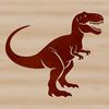 A colorful prehistoric dino illustration created as an SVG vector graphic.