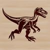 Prehistoric Creatures SVG Graphic An SVG graphic of a dinosaur suitable for digital design projects.