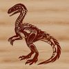 Vector art design featuring a large prehistoric animal.