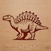 Prehistoric Spinosaurus Illustration A prehistoric spinosaurus dinosaur standing upright in a realistic illustration.
