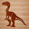 A prehistoric dino illustration created in vector format for cutting machines.