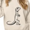 Vibrant Lizard Illustration A colorful reptile with scaly skin, represented as a vector design suitable for digital art.