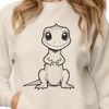 Lizard illustration as a digital vector art file.