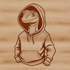 A detailed illustration of a reptile animal, suitable for vector art design.