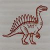 Dino Clip Art Design SVG File A detailed drawing of a dinosaur as a digital clip art design.