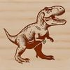 Free Vector Dino Image Download A prehistoric Tyrannosaurus Rex dinosaur depicted in a vector format.